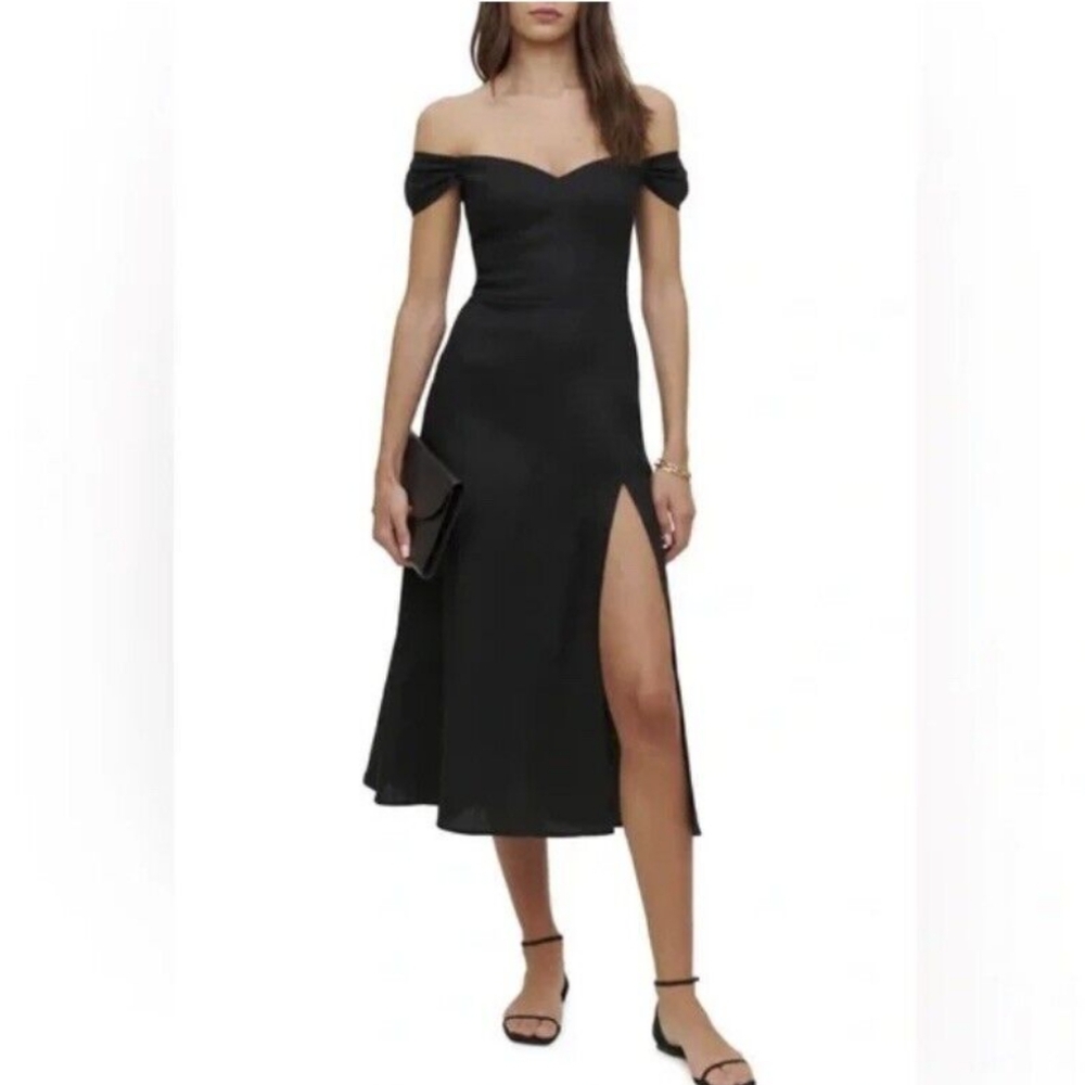 BB2. NWT REFORMATION BRIDGTON LINEN DRESS